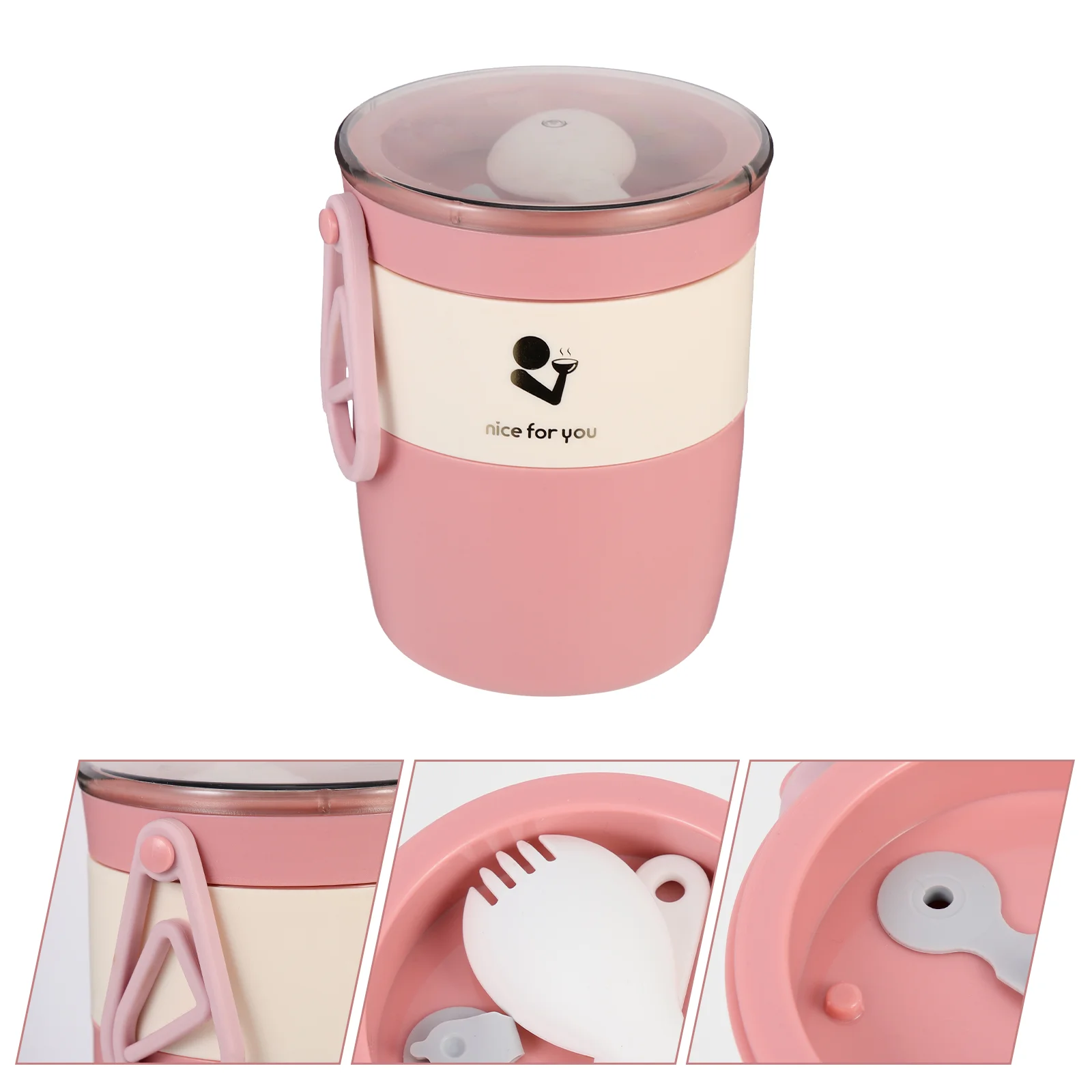 

Thermal Lunch Box Insulated Cup Leak-proof Bento Case Stainless Steel Containers Lids