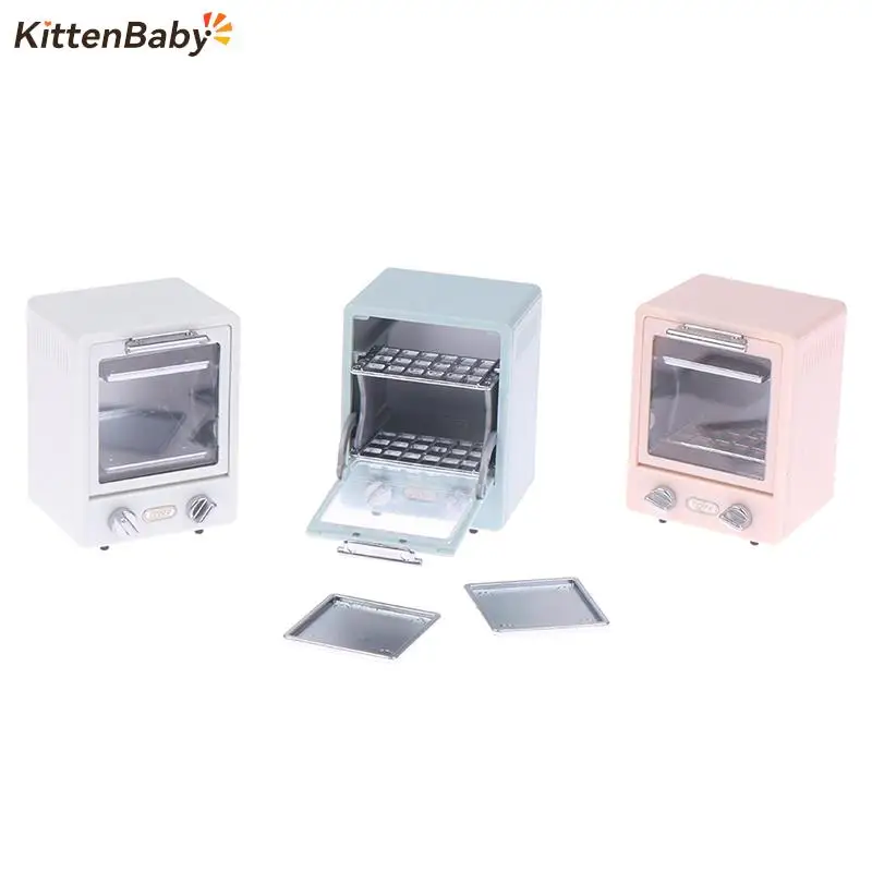 

1Pc Simulation Miniature Dollhouse Oven Kitchen Baking Dish Bread Coffee Machine Model Doll Mini Furniture Toy Decor