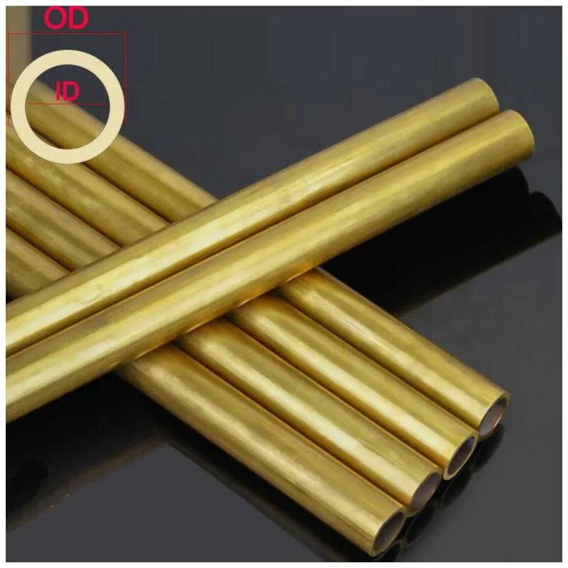 Капиллярная полая латунная трубка H62 с внешним диаметром 2/3/4/5/6/8 мм внутренний
