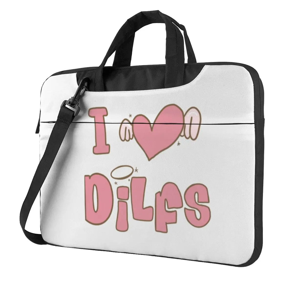 

I Love Hot Dads Dilfs Laptop Bag Pink Angel Wings Y2K For Macbook Air Pro Xiaomi Lenovo Asus 15.6 Case Stylish Shockproof Pouch