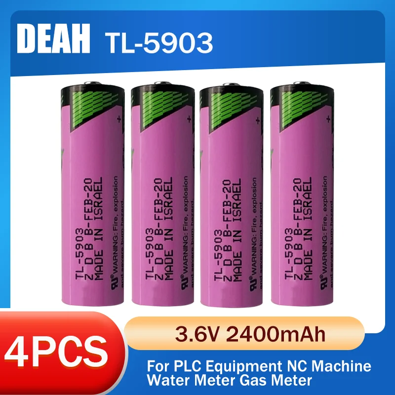 4 шт. оригинальная литиевая батарея для TADIRAN TL-5903 ER14500 LS14500 AA 3 6 V ПЛК-оборудования |