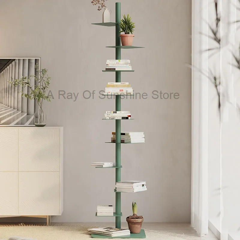 Полки книжные шкафы хранение детский шкаф напольная Современная книжная полка