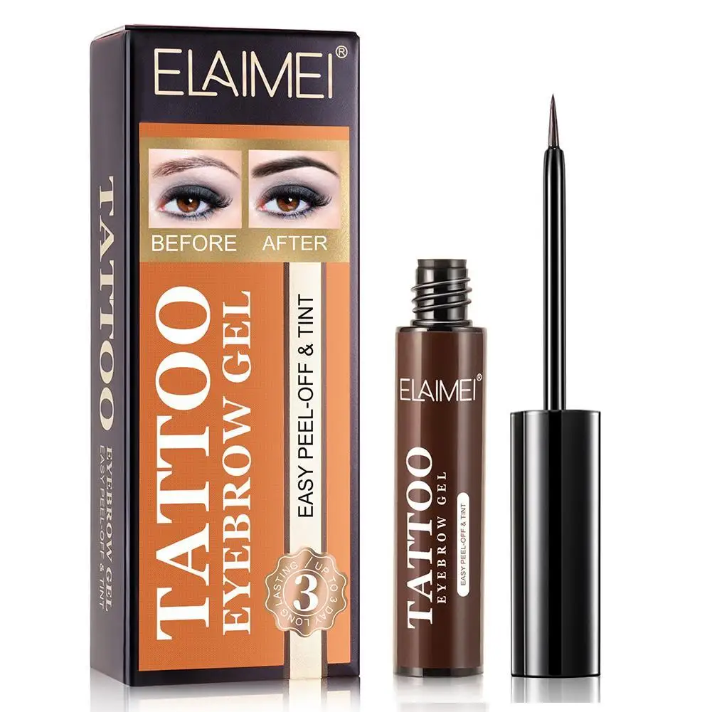 

Стойкий водостойкий натуральный Отшелушивающий гель 3 цветов для бровей из хны коричневый цвет макияж бровей Татуировка оттенок бровей уси...