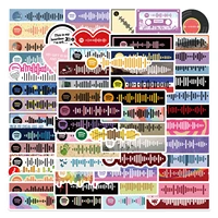 103068 pcs color music symbols cartoon graffiti stickers guitar cool stickers creative diy motorcycle decal decor stickers