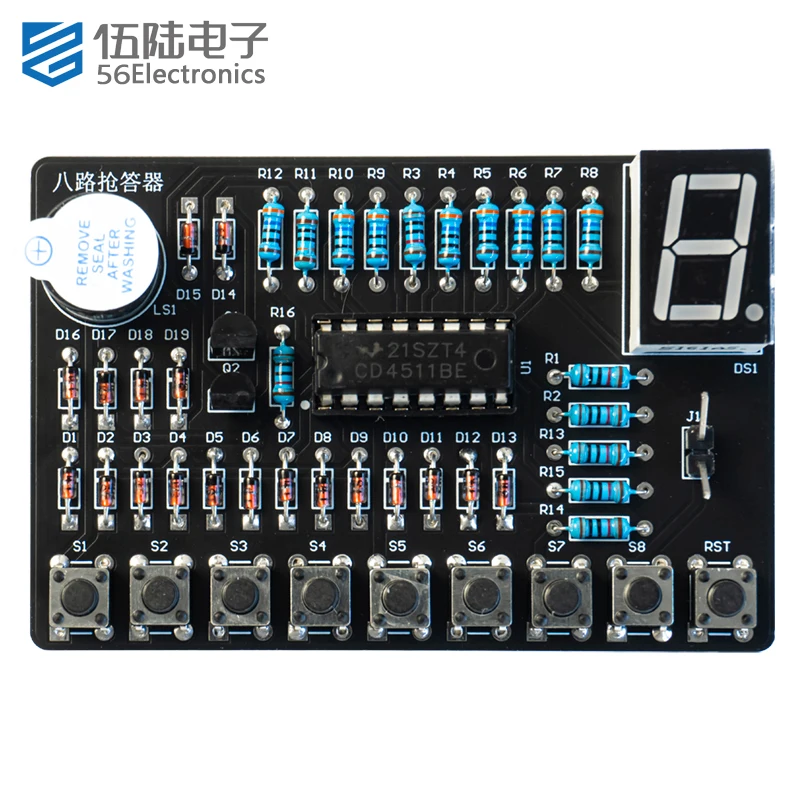 

Запчасти для цифрового ответчика CD4511, 8-канальный комплект «сделай сам» для пайки печатных плат и экспериментов