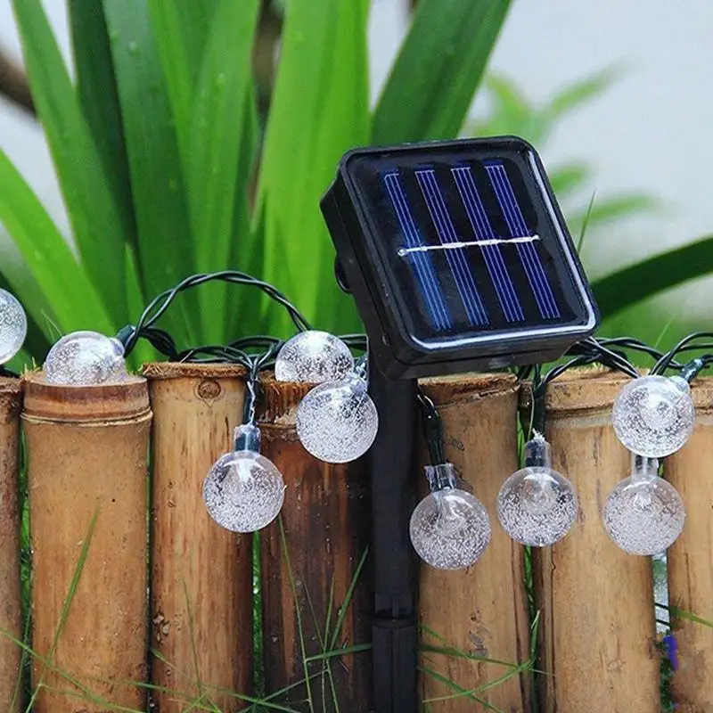 

Garden Solar String Lights Solar Globe Lights With 20 Shatterproof Bulbs Waterproof Solar Powered Patio Lights Vintage Rope