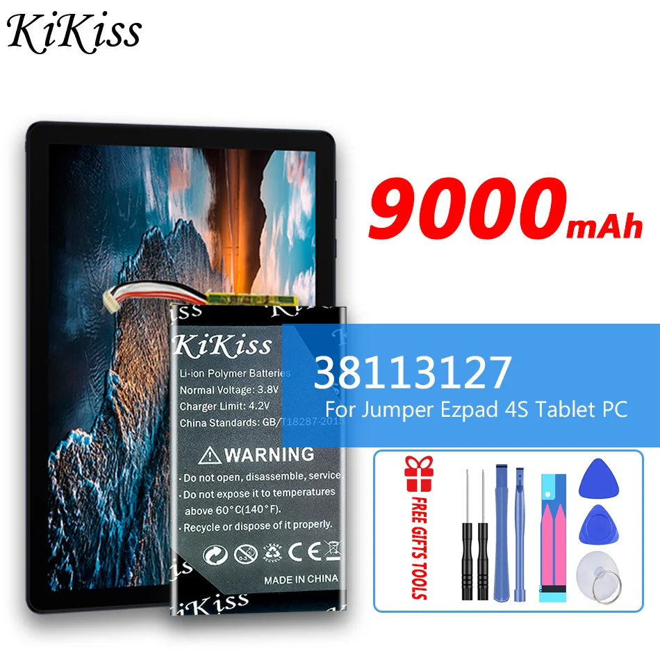 

Аккумулятор 9000 мАч KiKiss 38113127 (5 линий) для Jumper Ezpad 4S Tablet