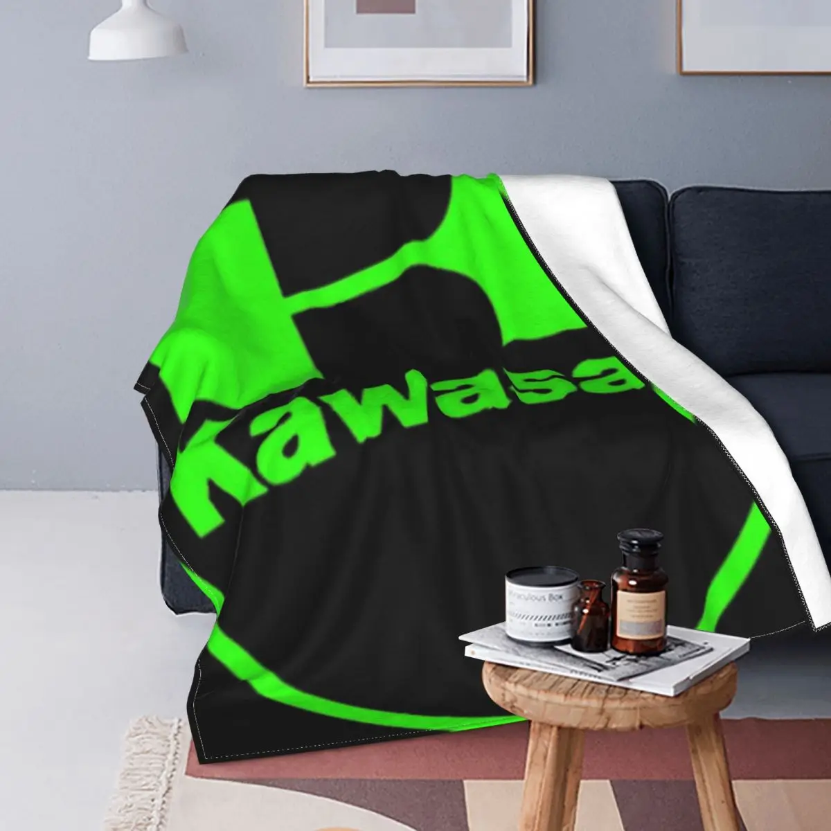 

Мотоциклетное одеяло Kawasaki 2038, покрывало для кровати, пледы, муслиновые пледы, детское одеяло