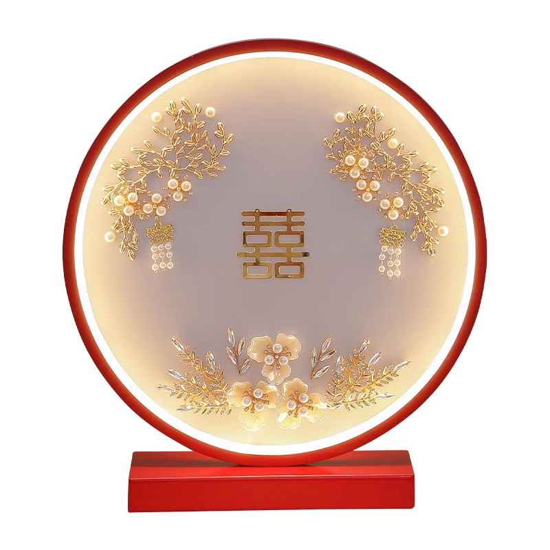 

Свадебный светильник, прикроватный светильник для свадебной комнаты, красный маячок, креативный светильник для свидетельства о браке