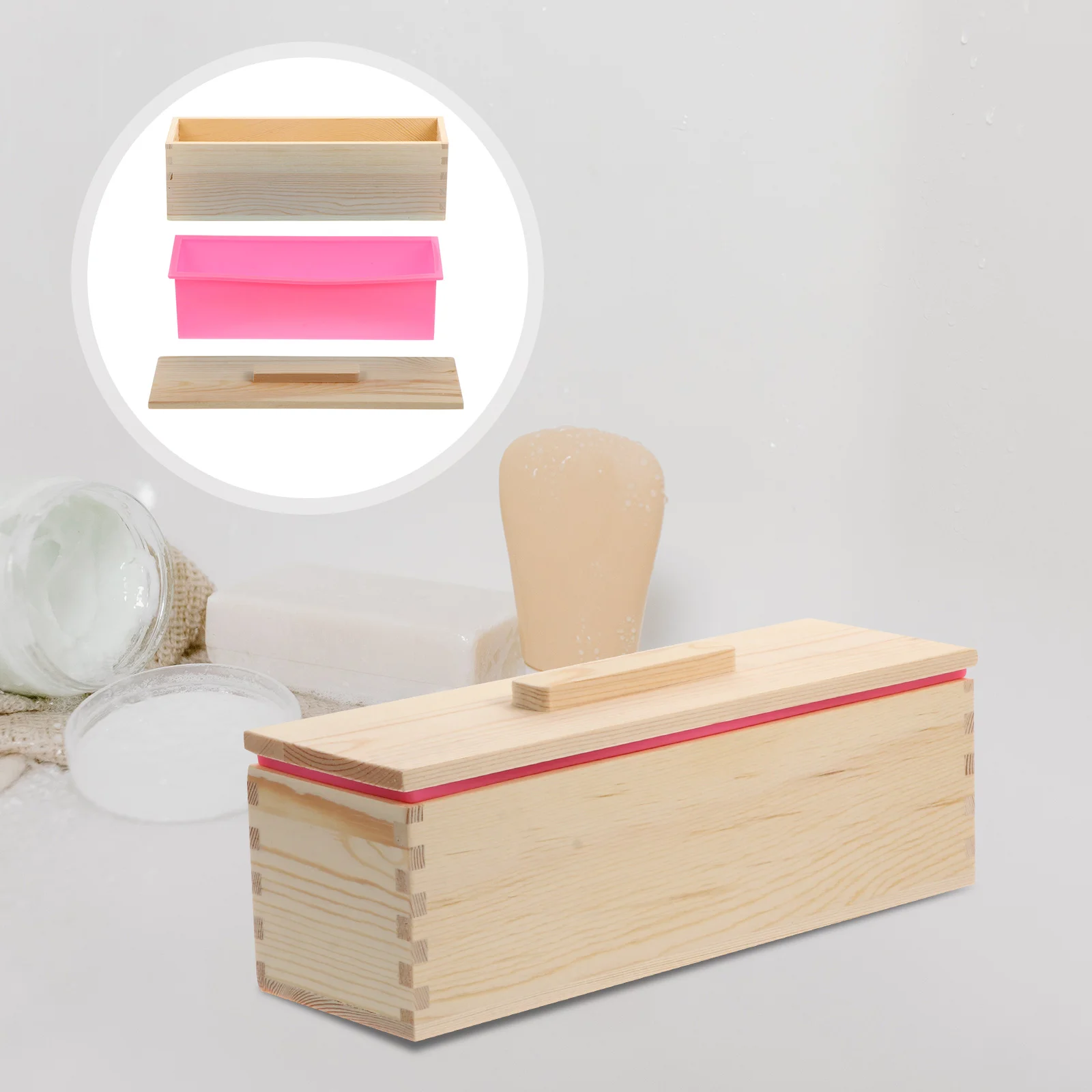 

Деревянная Коробка для мыла, форма, Коробка для мыла с гладкой поверхностью, форма, практичная Коробка для мыла, форма
