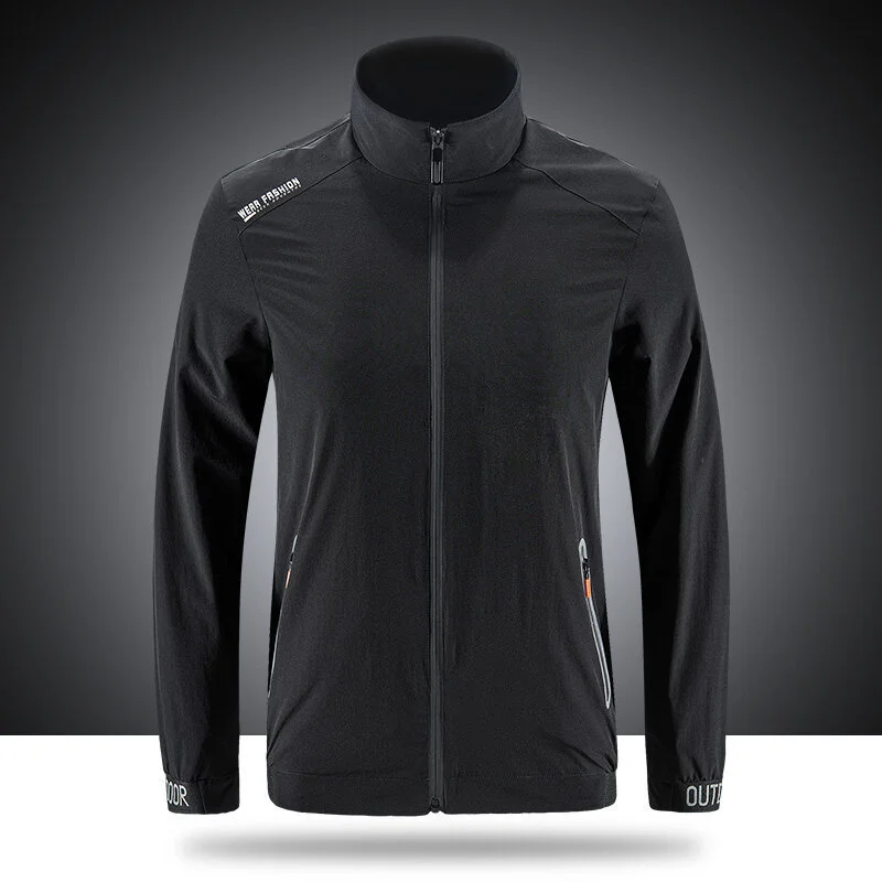 

В основном стимулирует новую весеннюю и осеннюю мужскую деловую повседневную куртку, свободный воротник стойка для мужчин среднего возрас...