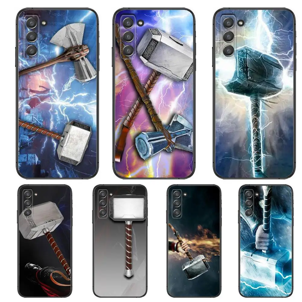 

Marvel Thor's Hammer Phone cover hull For SamSung Galaxy s6 s7 S8 S9 S10E S20 S21 S5 S30 Plus S20 fe 5G Lite Ultra Edge