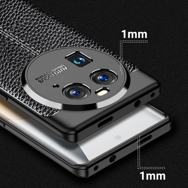 

For OPPO Find X6 Case OPPO Find X5 X6 Pro Cover Luxury Cases Shockproof Silicon Gel TPU Protective Phone Back Cover OPPO Find X6