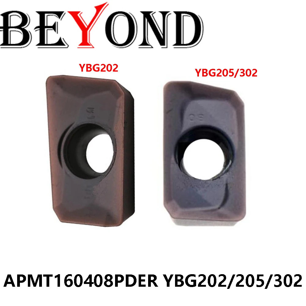 

100% Original APMT160408PDER YBG202 YBG205 YBG302 Carbide Inserts CNC Turning Tools APMT Machine Lathe APMT160408 Milling Cutter