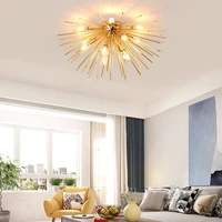 nordic living room hedgehog shape ceiling lamp modern bedroom dining room led lamp aluminum tube decorative lamps