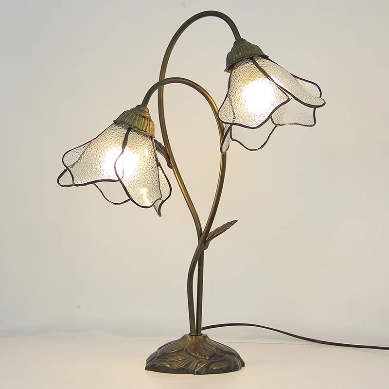 Настольные лампы Тиффани из витражного стекла для гостиной спальни настольная