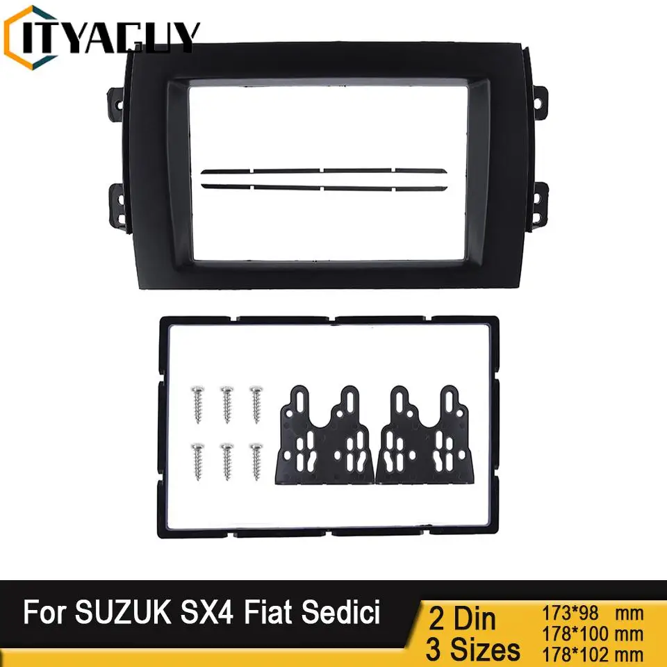 

Двойная Din панель для Suzuki SX4, Fiat Sedici, радио, DVD, приборной панели, стерео панель, монтаж на приборную панель, комплект отделки, рамка, рамка
