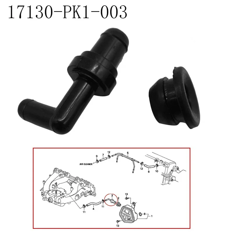 Набор сменных клапанов PCV для Honda ACCORD 1990-2002 ACURA INTEGRA 1996-2001 17130-PK1-003 17139-PK1-000