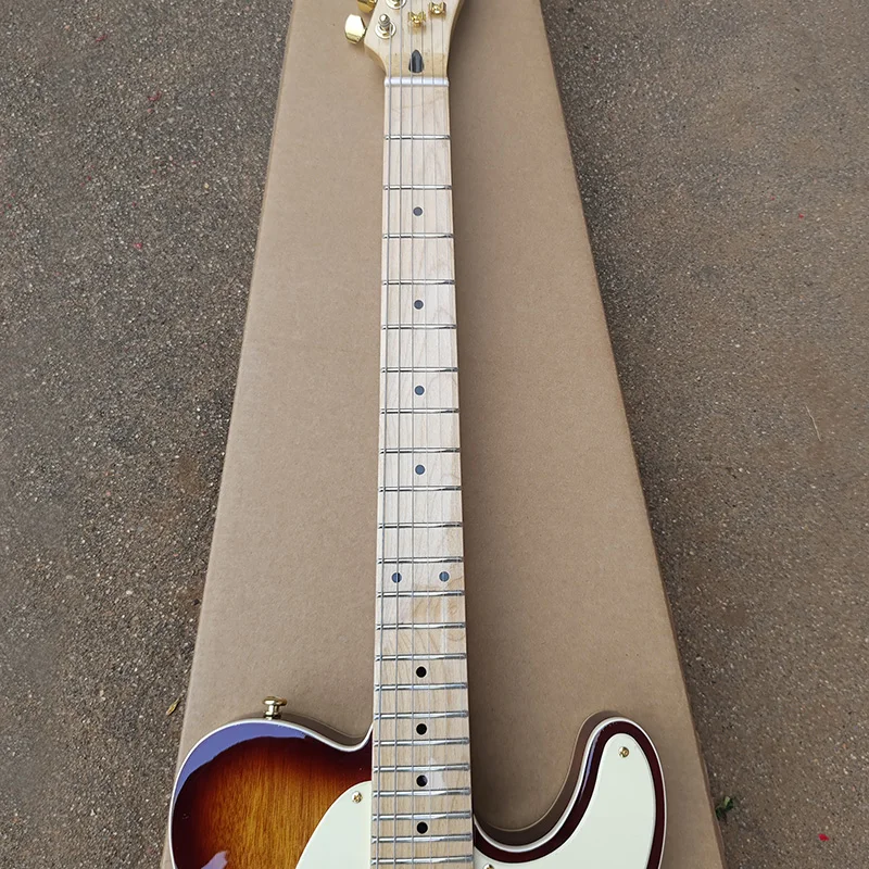 Электрогитара с кленовым грифом высокое качество имитация плеч на складе