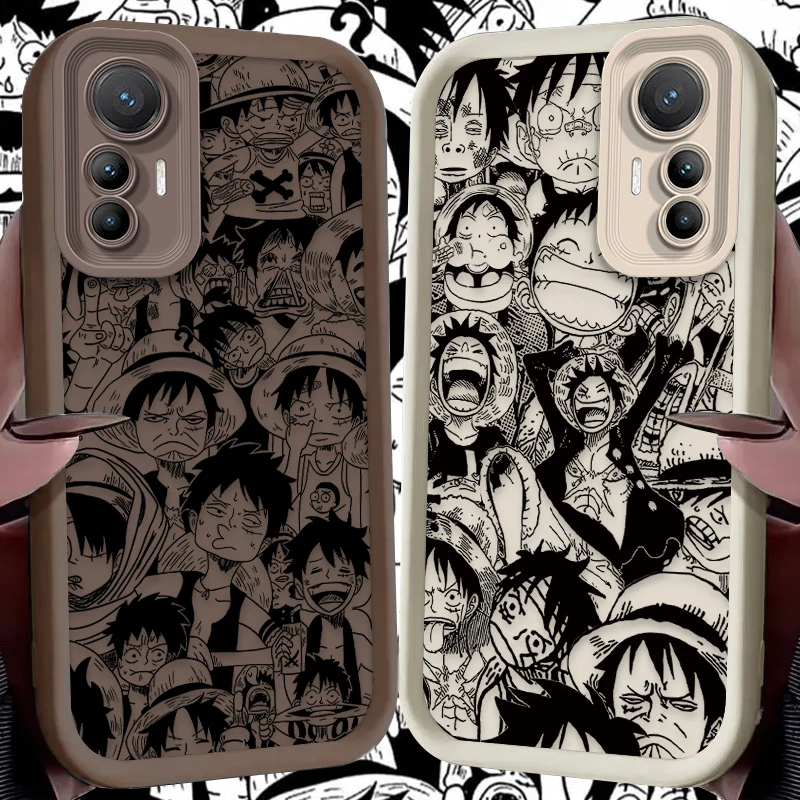 Силиконовый чехол O-One Pieces с аниме для Xiaomi 14T 13T 12T 11T 13 12 11 Lite 5G NE POCO X6 X5 F6 F5 F3 X4 GT X3 NFC M5S