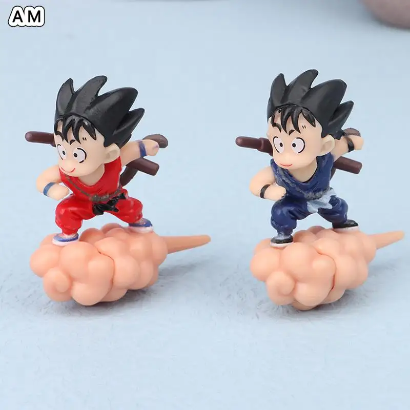 

7.5cm Anime Dragon Ball Action Figure Childhood Son Goku Fish Tank Floating Ball Figurine Pvc Collectible Model Toys Kid Gift