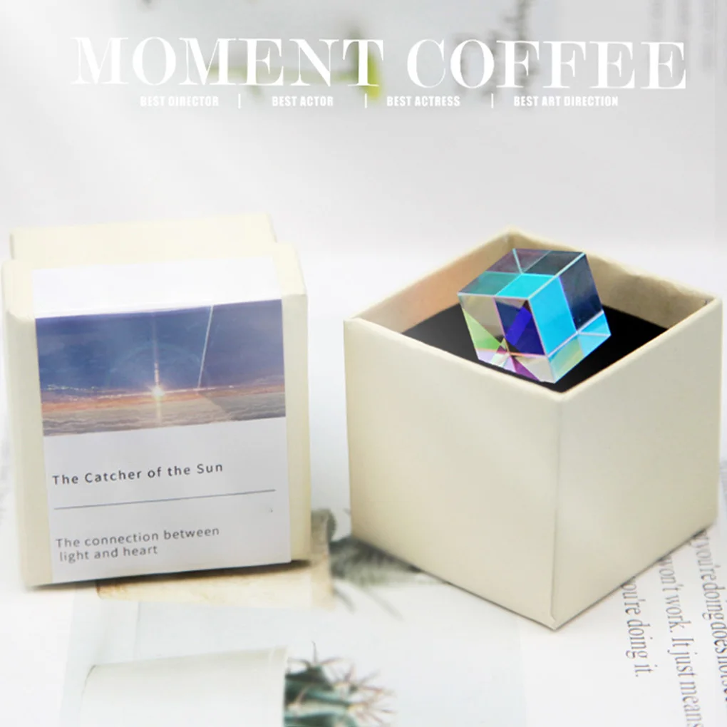 Научный стеклянный оптический куб шестигранные домашние кубики игрушка для