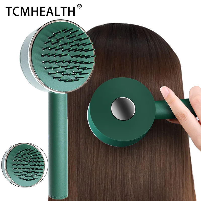 

TCMHEALTH Upgrade 3D Air Cushion Massage Brush Scalp Massage Loose Tangled Airbag Comb One-key Automatic Cleaning Hair Brush