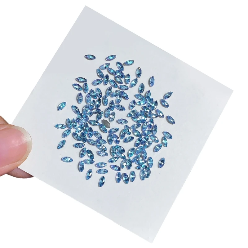 Блестящие стразы для ногтей в виде конского глаза плоская задняя часть