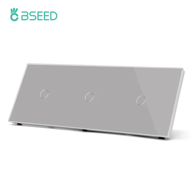 

Сенсорный выключатель Bseed 3 клавиши белый черный