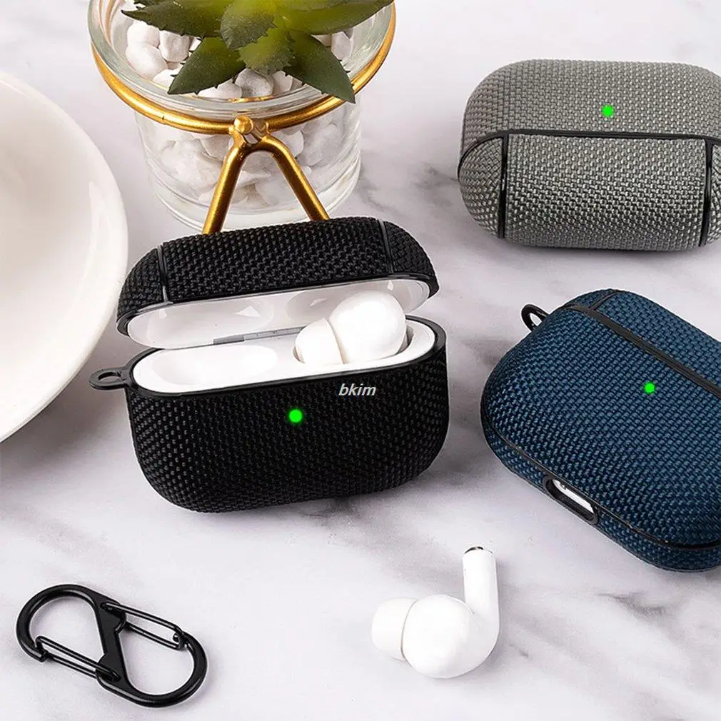 

For AirPods 2 Case Earphone Case Waterproof Nylon Protective Cover For Apple Air Pods 2 1 3 pro Wireless Charging Box Cover