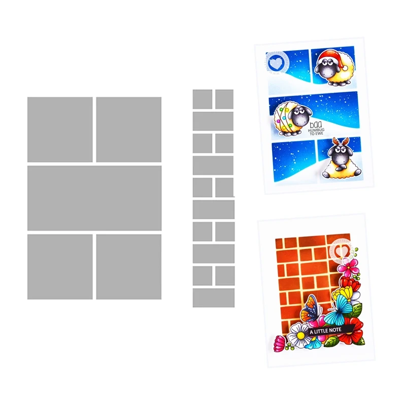 

Building Blocks II February 2023 New Stencils for Scrapbooking Paper Making Card Craft no Stamps and Dies