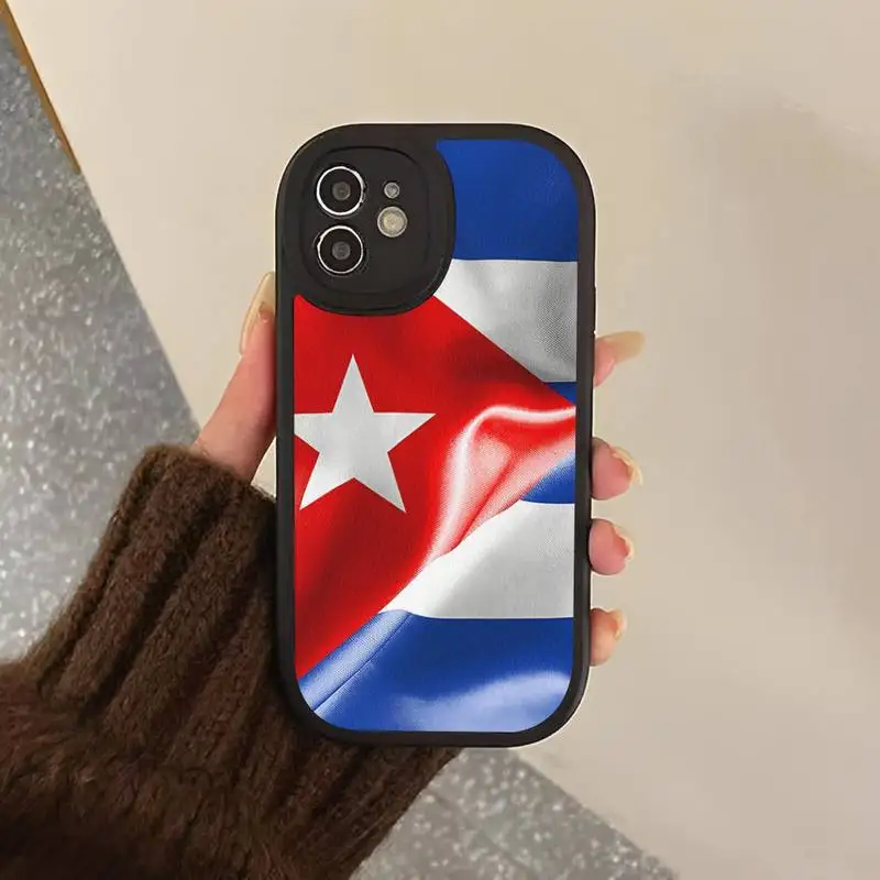Cuba flag Phone Case Hard Leather Phone Case for iPhone 13 12 Mini 11 14 Pro Max Xs X Xr 7 8 Plus 6 6s Se 2022 silicone Cover