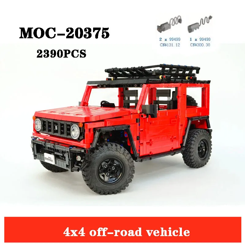 

Классические строительные блоки, модель внедорожника 4 × 4, 2390 шт., игрушечный подарок для взрослых и детей