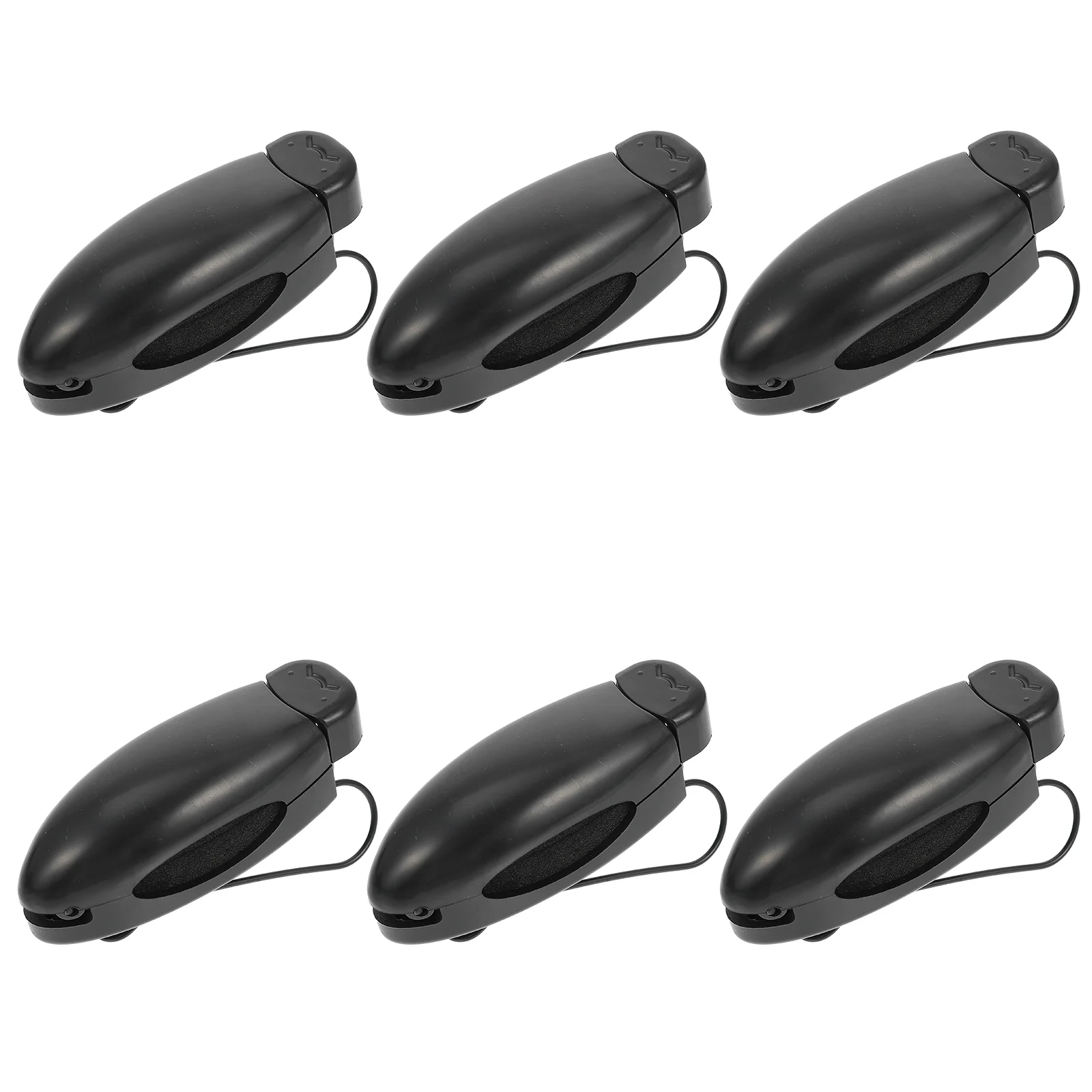 

6 Pcs Viseras Para Vehicle Sun Sunglasses Holder Storage Case Visors Auto Clip Frame