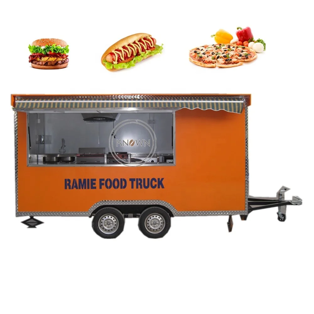 Уличная тележка для фаст-фуда пицца гамбургеров картошки фри мобильный прицеп