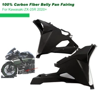 zx 25r motorcycle accessories 100 carbon fiber belly pan fairing side portection cover for kawasaki zx 25r zx25r 2020 2021 2022