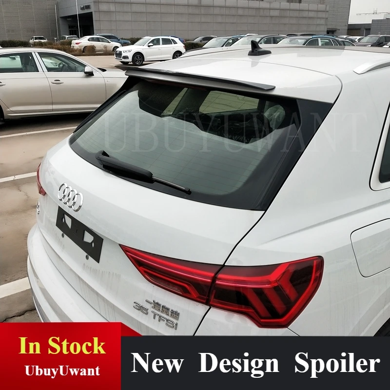 

UBUYUWANT For Audi Q3 High Quality ABS Material Car Rear Wing Primer Color Q3 Hatchback Spoiler For Audi Q3 Spoiler 2019-2020