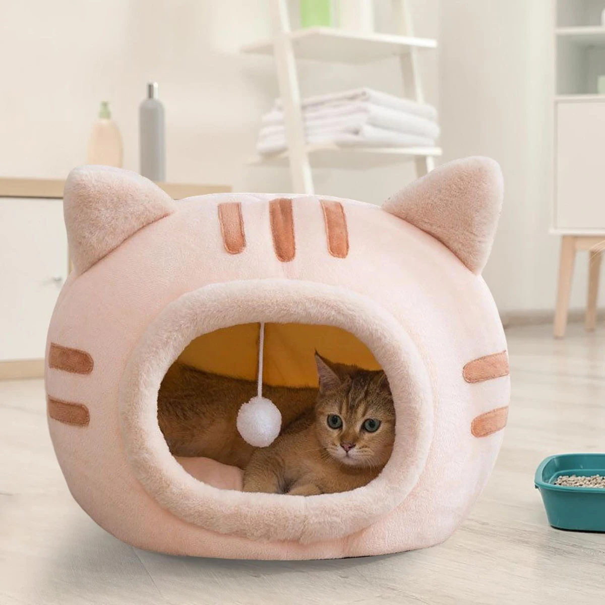 Кровать для супер кошек теплый домик домашних животных подушка котенка кошачий
