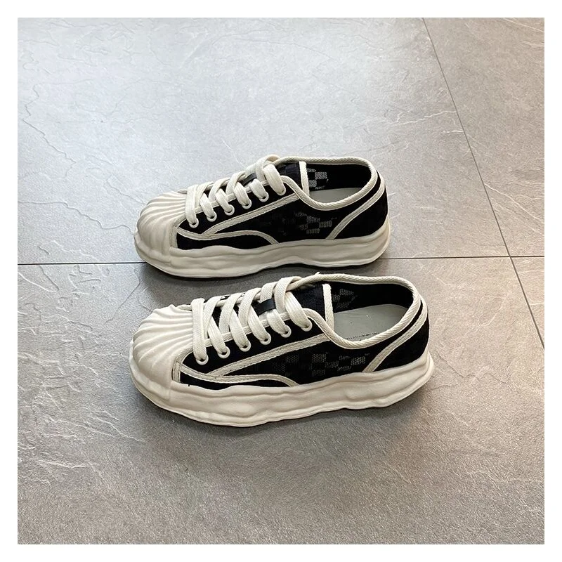 

Wide Foot Women's Shoes 2023 Summer Oversized Shoes for Women Mesh Thick Sole Shoes Platform Sneakers Zapatos De Mujer