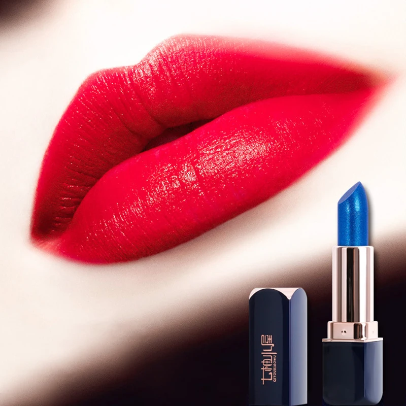 

Blue Lip Balm Color Changing Long-Lasting Moisture Lipstick For Women Girls Wife Magic Color Change Lipstick Gift For Mother's