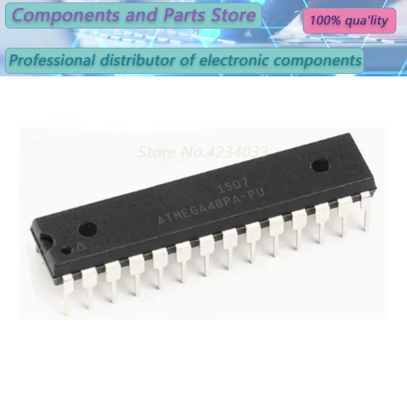 

10 шт ATMEGA48PA-PU ATMEGA48 DIP new100% ATME ATMEGA48PA-P