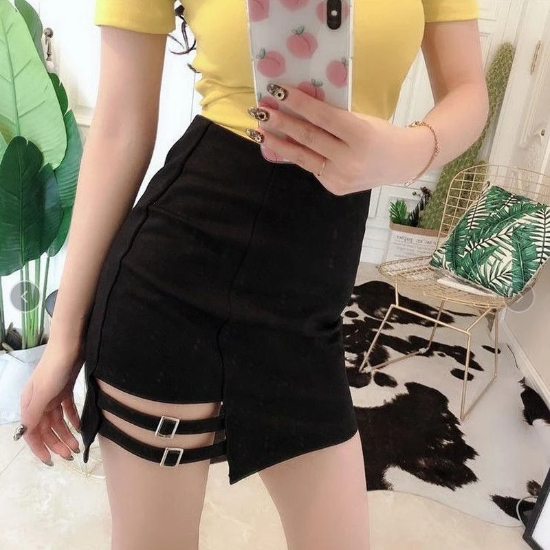 

Skirts for Women High Waist Women's Skirt Short Clothes Sexy Mini Black Tight Wrap Modest Streetwear Aesthetic Korean Style Y2k