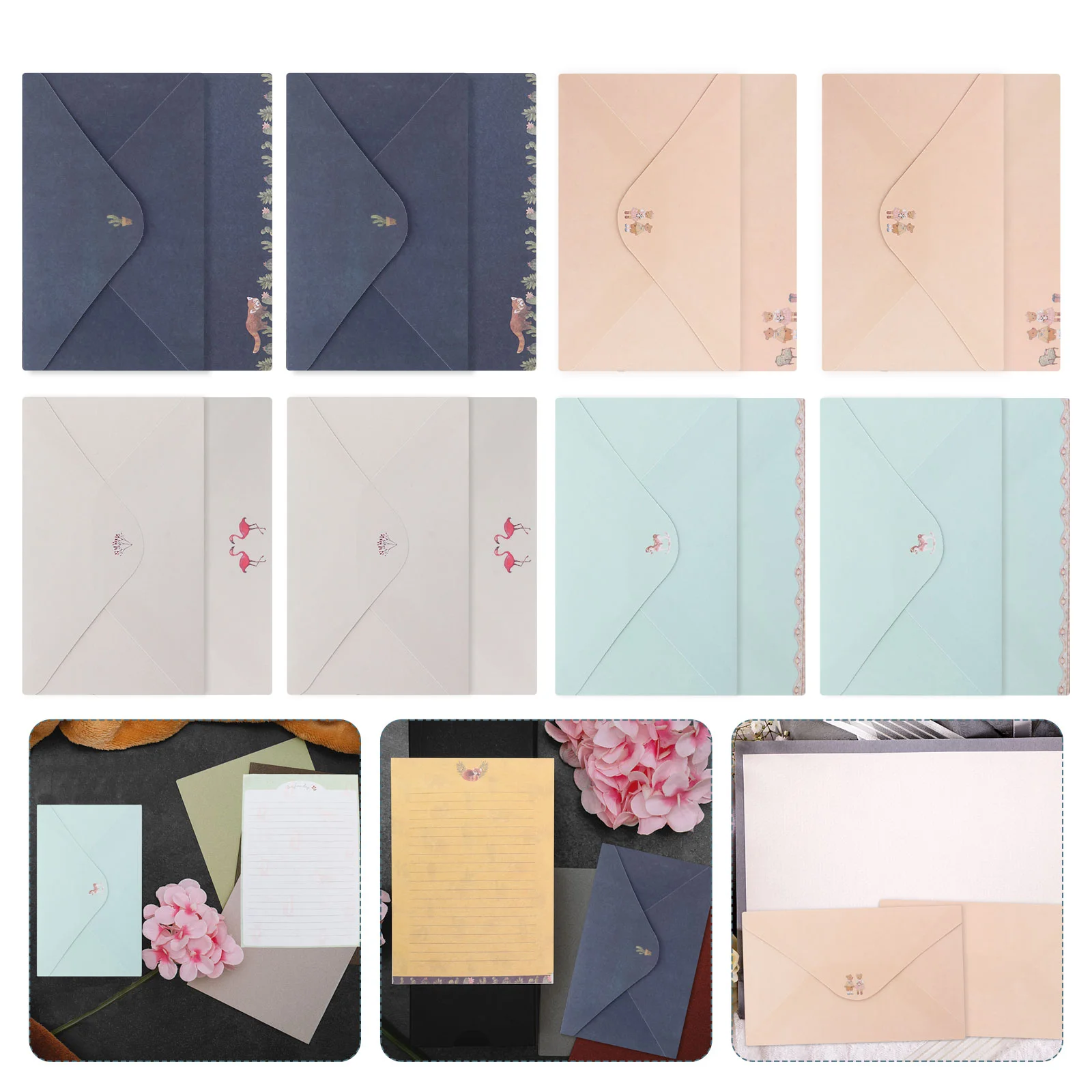 

54 Pcs Stationery Paper Envelope Wedding Wrapping Xmas Wallets Letter Envelopes