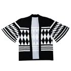 Кимоно мужское с коротким рукавом, топ с аниме принтом Токийский рептилии, черный белый топ для косплея, ханагаки, эмичи Кен, рягуджи, хаори, лето