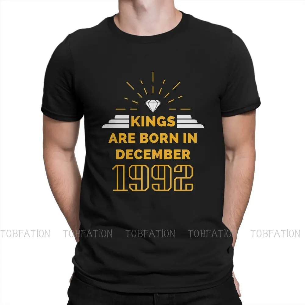 

1992 2022 30 Years Old Crewneck TShirts Kings Are Born In December 30th Birthday Gift Distinctive Men's T Shirt Size S-6XL