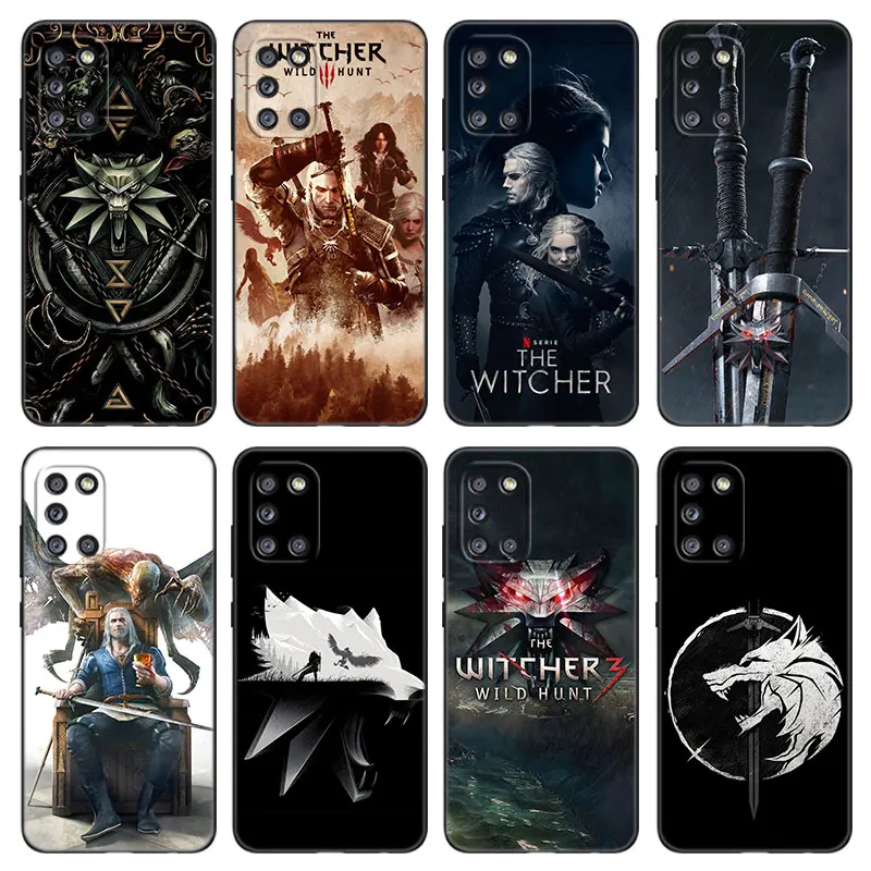 Черный чехол для телефона Hot Game W-witchers Samsung Galaxy A01 A03 Core A04 A10 E A02 A05 A20 A21 A30 A50 S A6 A8 Plus A7 A9
