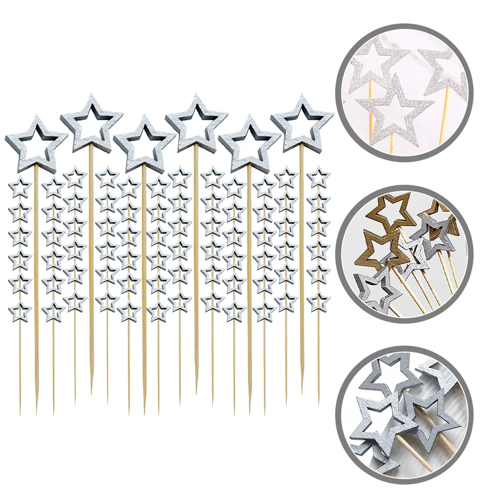 

100Pcs Bamboo Cocktail Picks for Home Party Party Fruit Picks Christmas Food Picks