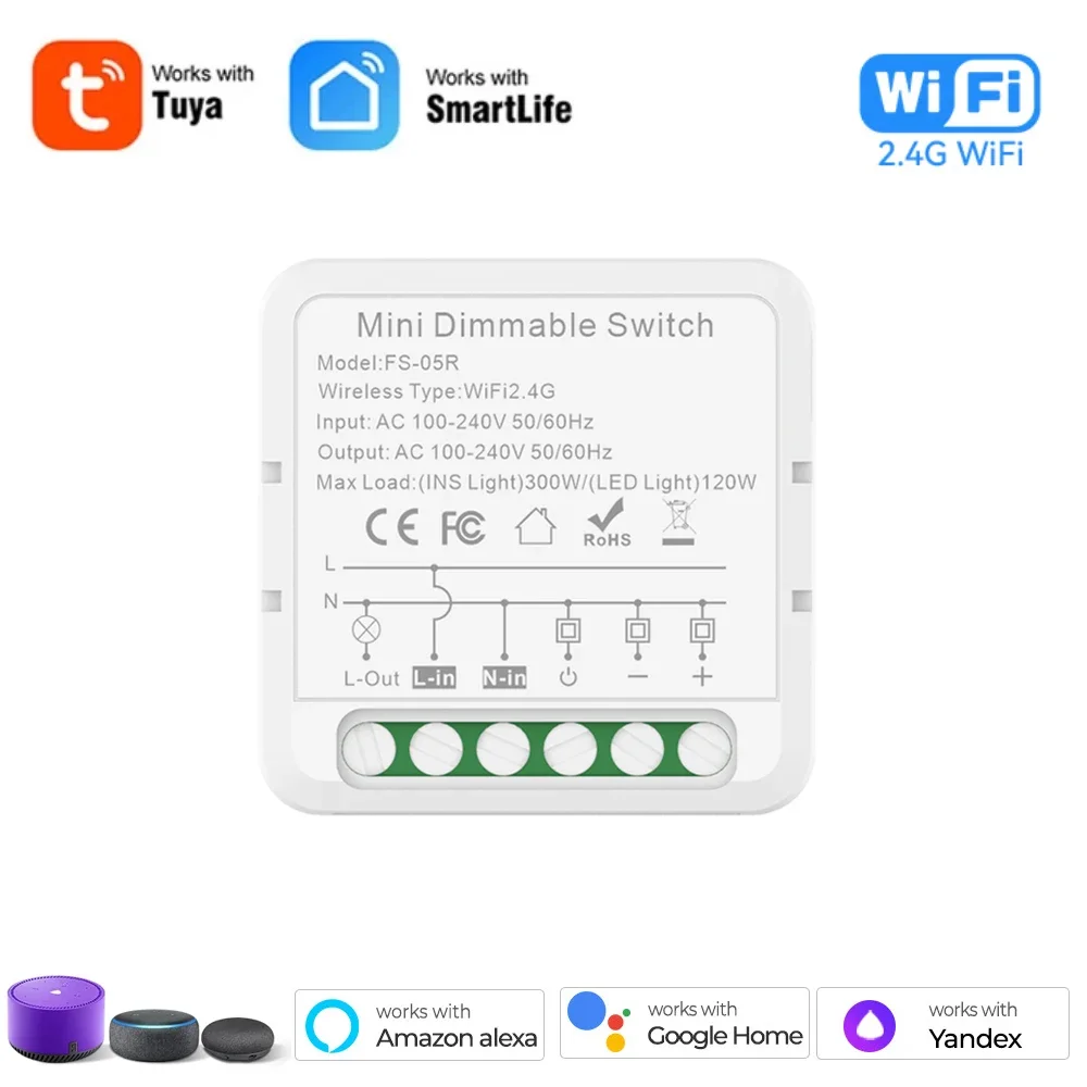 

RYRA Умный диммер Tuya ZigBee/WiFi для LED ламп