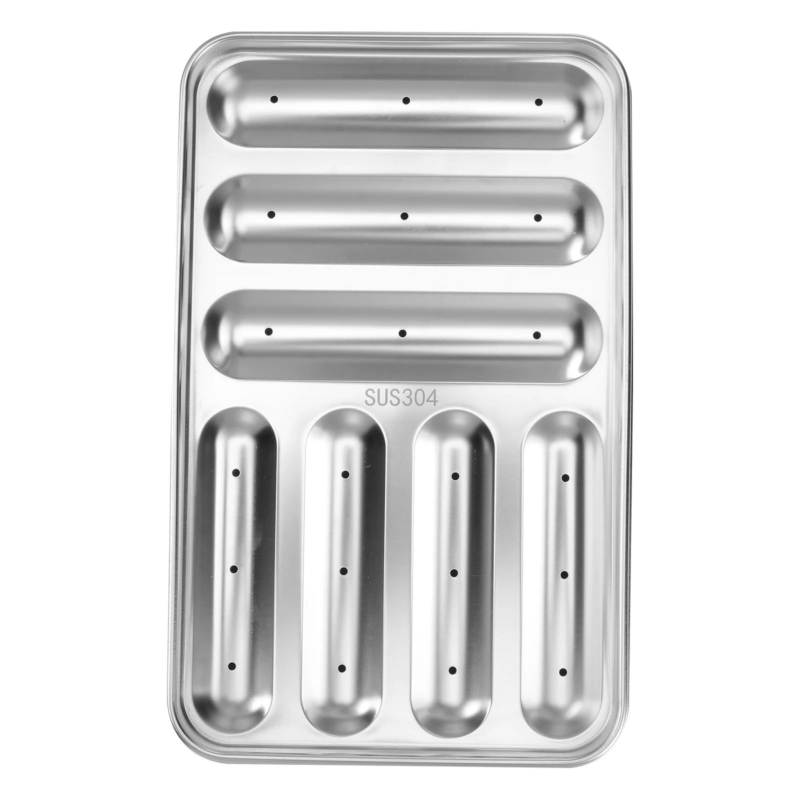

Hot Mold Dog Baking Sausage Tray Maker Bread Steel Making Diystainless Chocolate Dogs Metal Pan Baby Box Loaf Supplement
