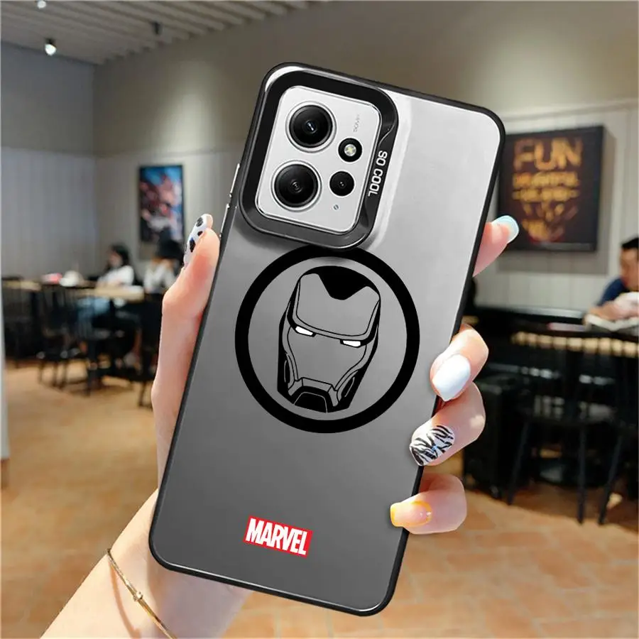 Чехол для телефона с логотипом Marvel Spider Man Iron Xiaomi Redmi Note 13 12 Pro 10 11s 12S 11 Plus 10s Cover
